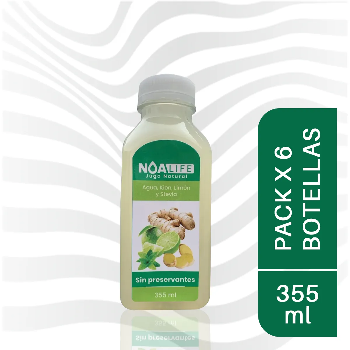 Limonada de Kion sin Azúcar 355 ml – Pack de 6 Botellas
