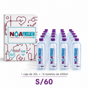 Promo Invierno Hogar: 1 Caja de Agua 20L + 16 Botellas 650ml